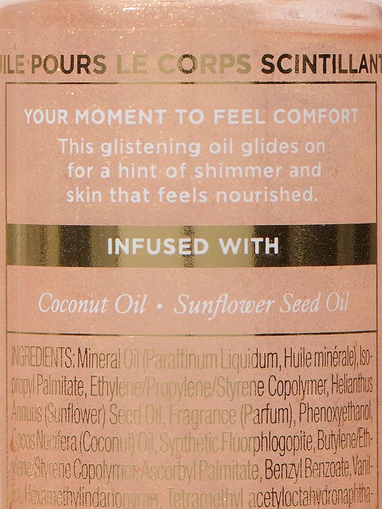 Vanilla Orchid Sandalwood Işıltılı Vücut Yagi arka görünüm