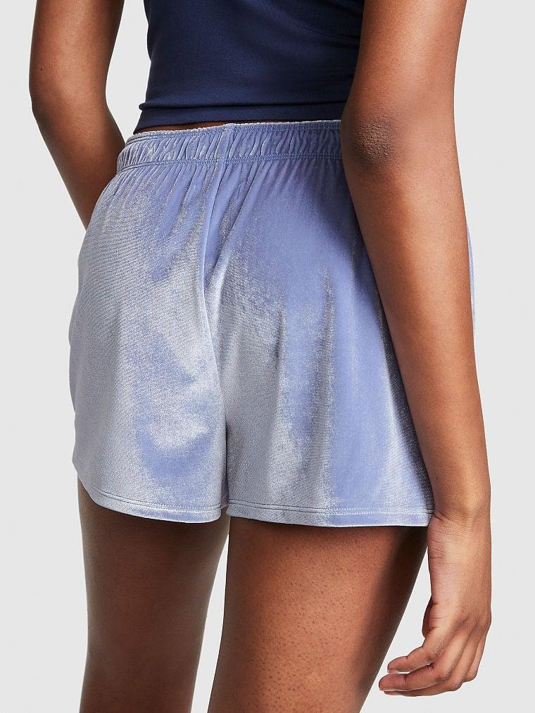 Pink Kadife Boxy Pijama Boxer arka görünümü