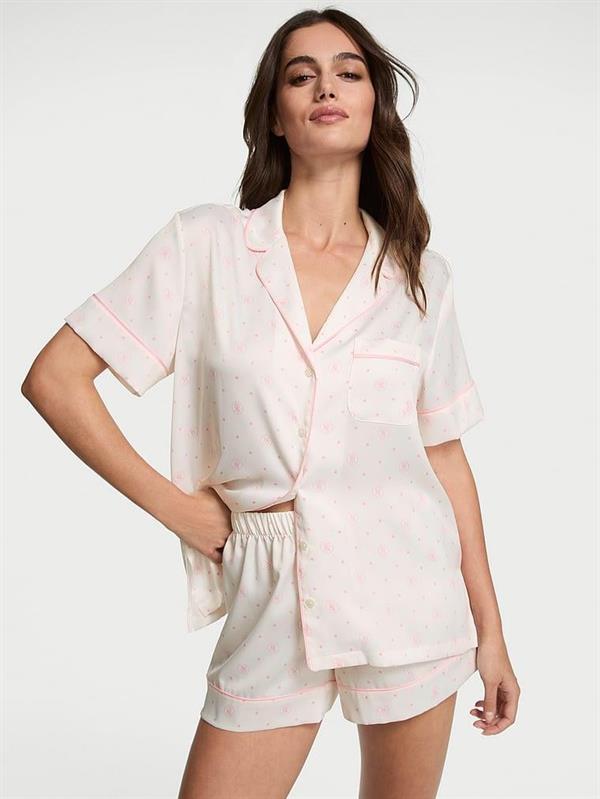 Saten Kısa Pijama Takimi
