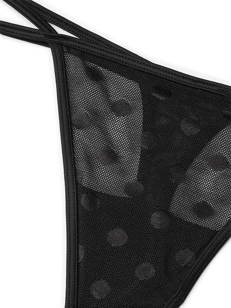 Pink Dantel Detayli Tanga Kulot arka görünümü