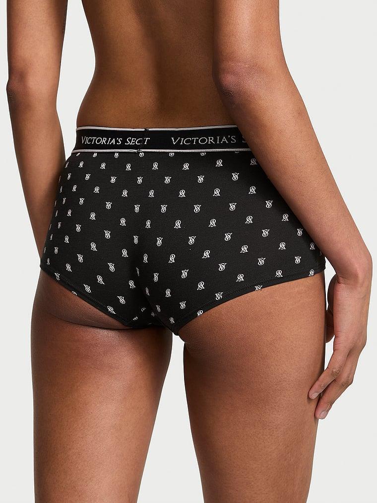 Logolu Pamuklu Boyshort Kulot arka görünüm