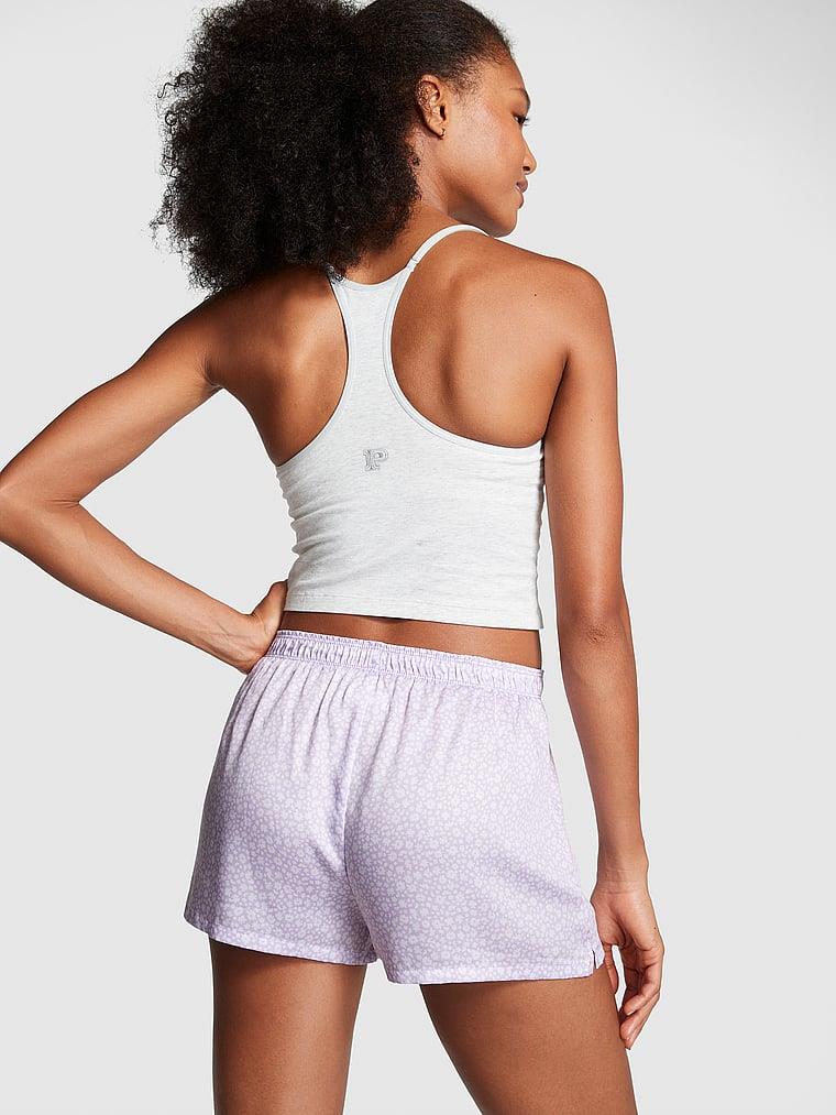Pink Tencel Boxy Pijama Sortu arka görünüm