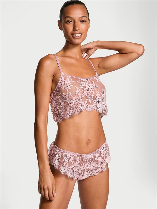 Twinkle Askili Dantelli Bralet Flutter Sort Takimi ön görünüm
