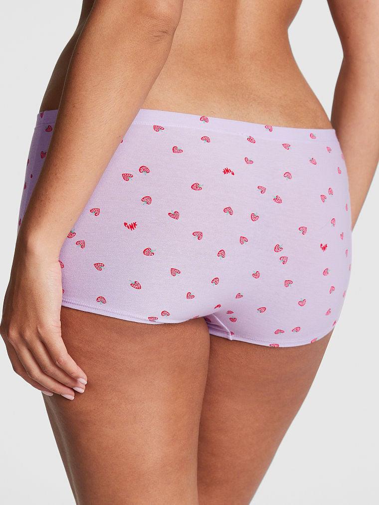 Pink Pamuklu Boyshort Kulot arka görünüm