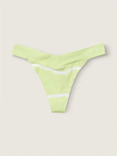 Pink Pamuk Capraz Detayli Tanga Kulot