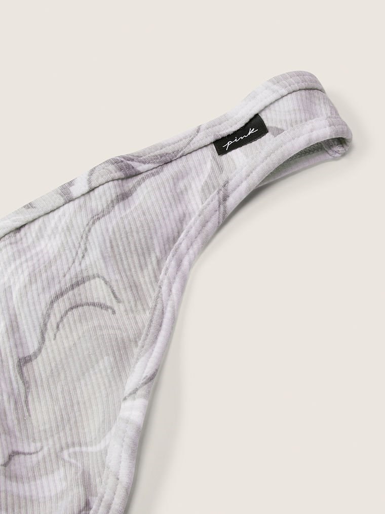 Pink Pamuk Tanga Kulot arka görünümü