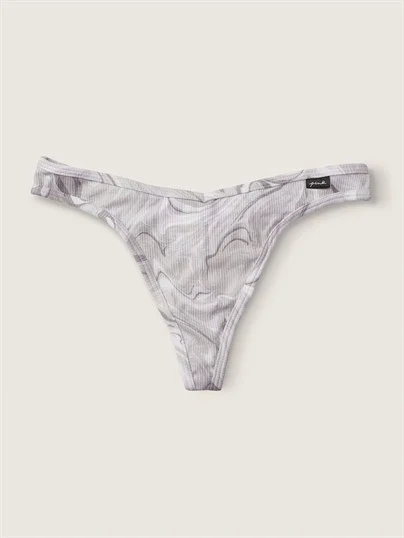 Pink Pamuk Tanga Kulot ön görünüm
