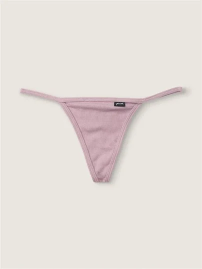 Pink Pamuklu V String Kulot