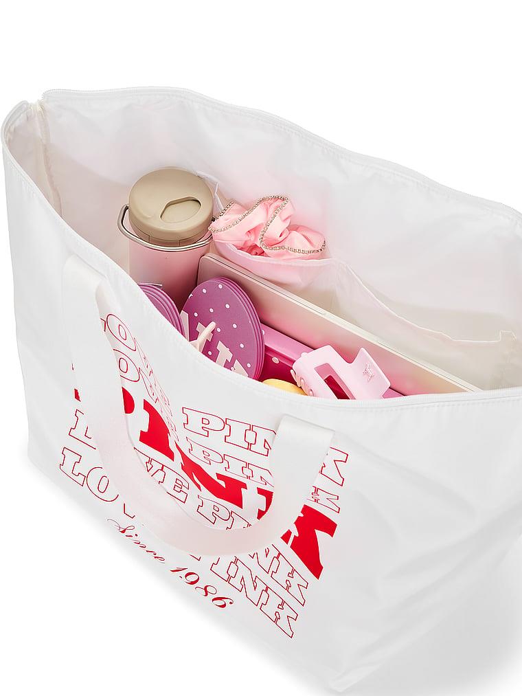 Love Pink Tote Çanta arka görünümü