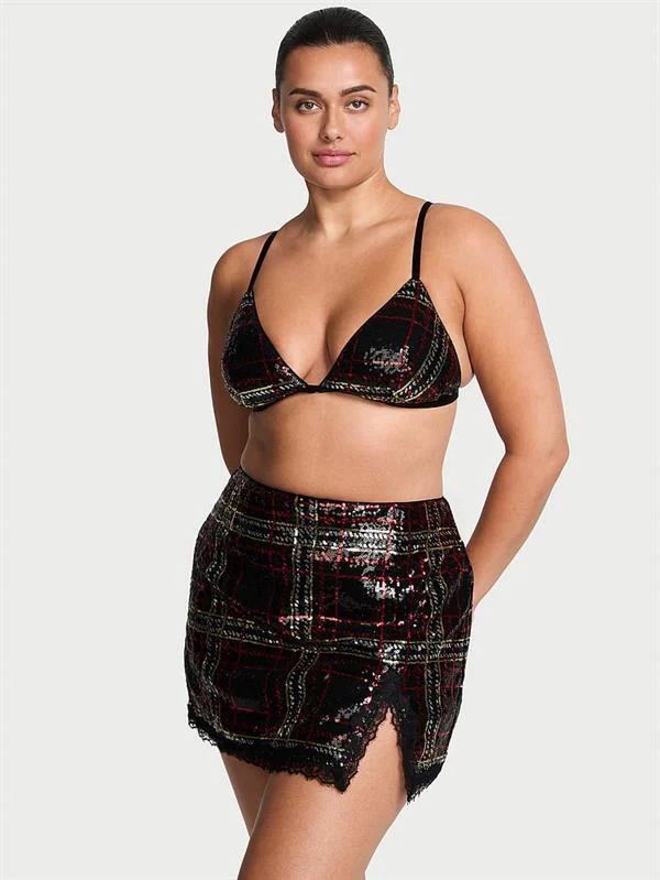 Işıltılı Bralet Ve Etek Takimi ön görünüm