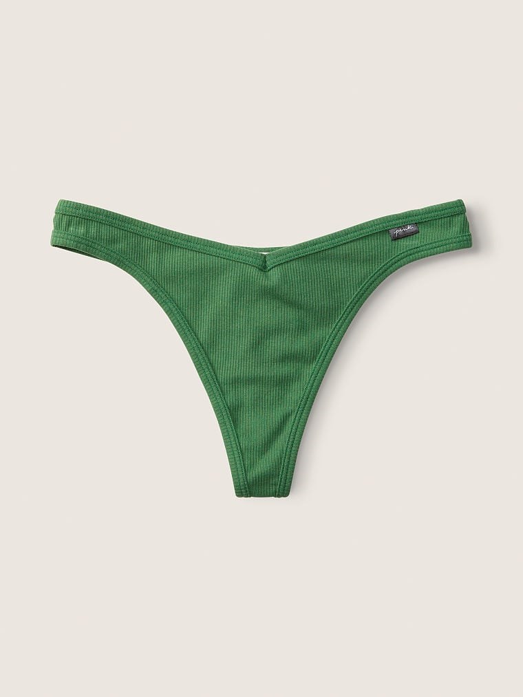 Pink Pamuklu V String Kulot arka görünümü