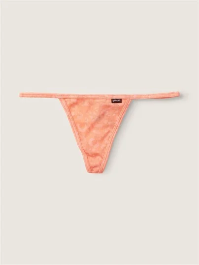 Pink Pamuklu V String Kulot