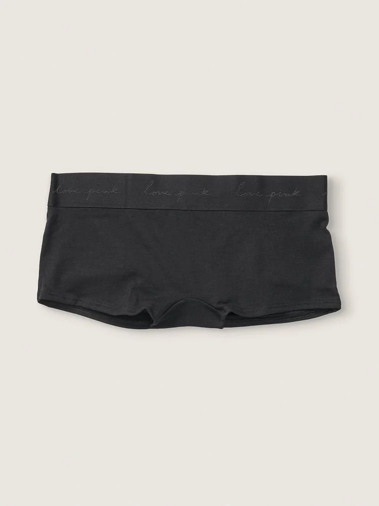 Pink Logo Boyshort Kulot arka görünüm