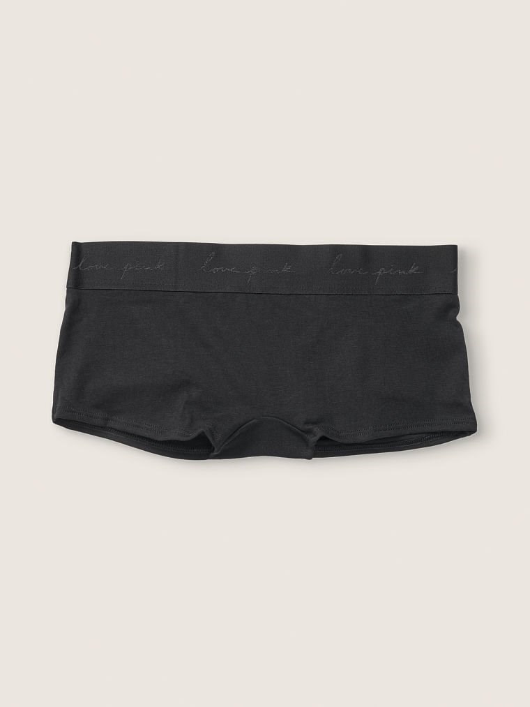 Pink Logo Boyshort Kulot arka görünümü