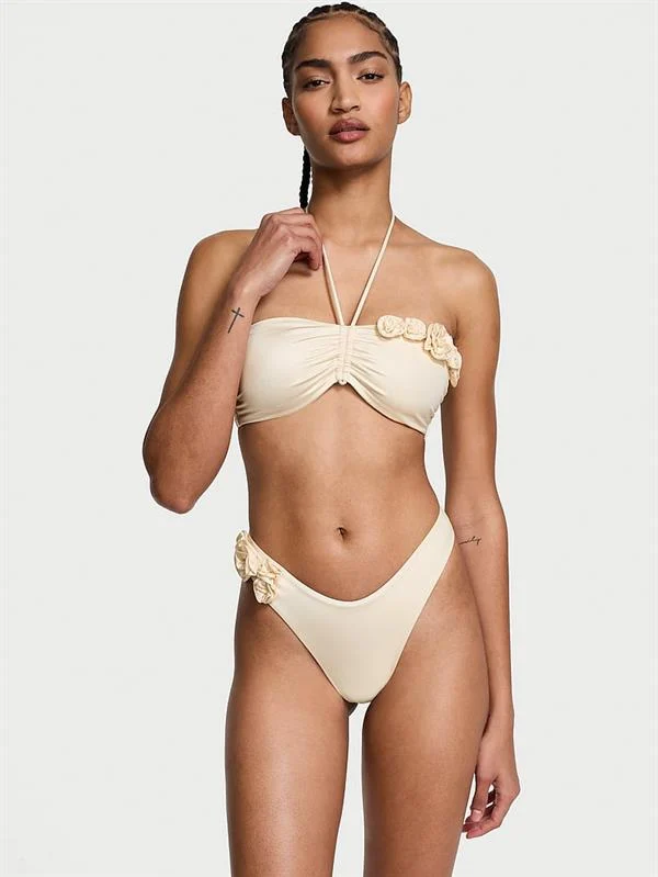 Cicek Detayli Brazilian Bikini Alti