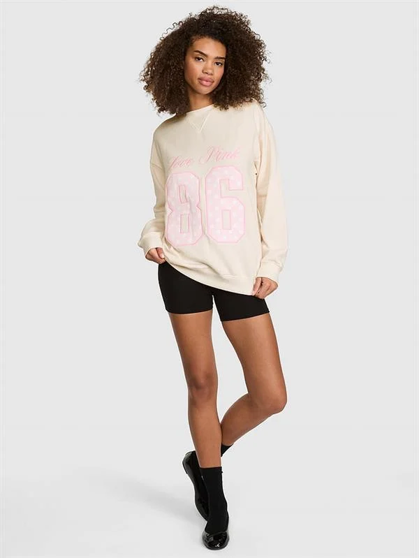 Pink Ivy Oversize Bisiklet Yaka Sweatshirt ön görünüm