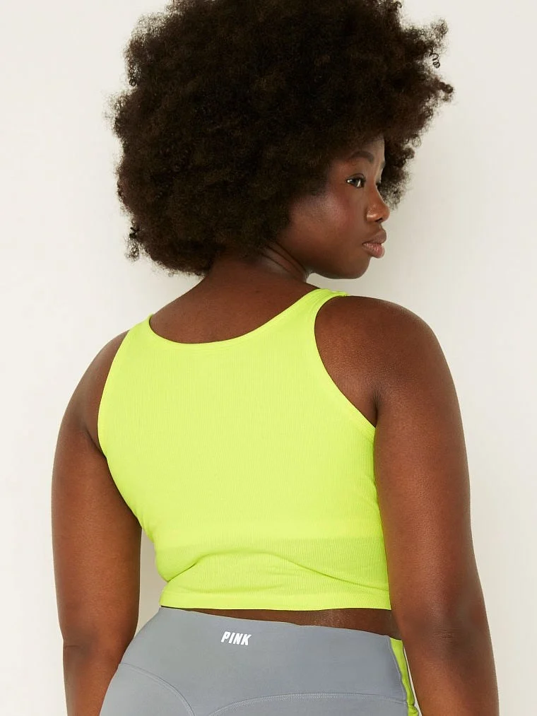 Pink Ribanali Crop Atlet arka görünüm