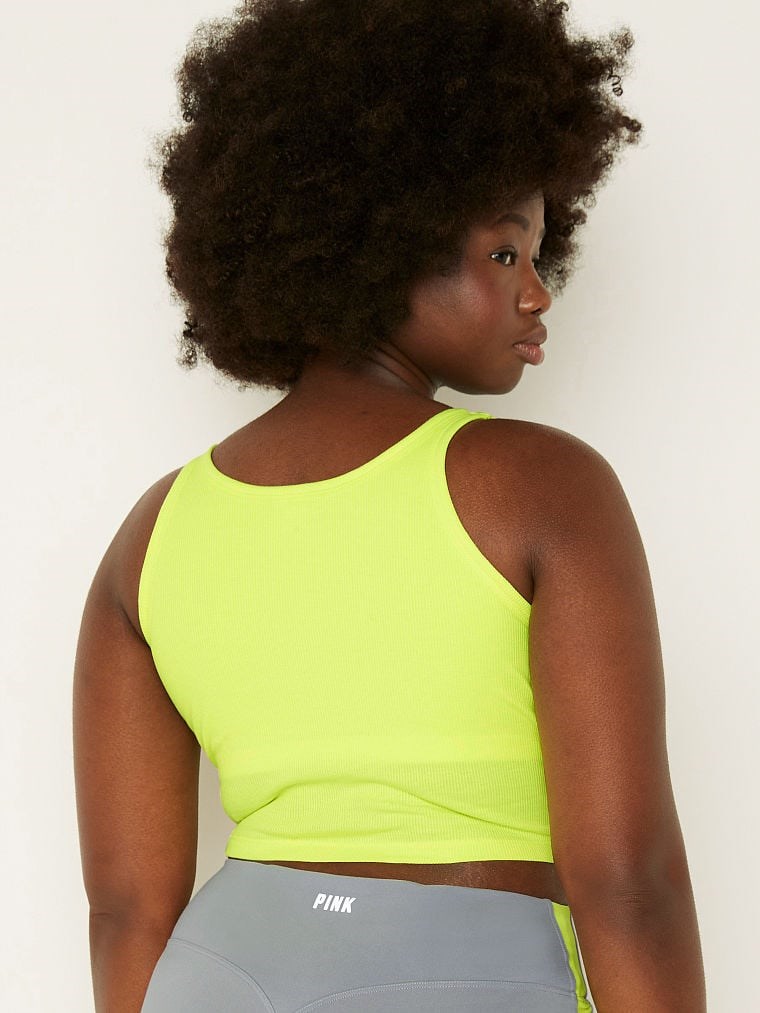Pink Ribanali Crop Atlet arka görünümü