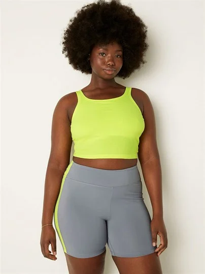 Pink Ribanali Crop Atlet