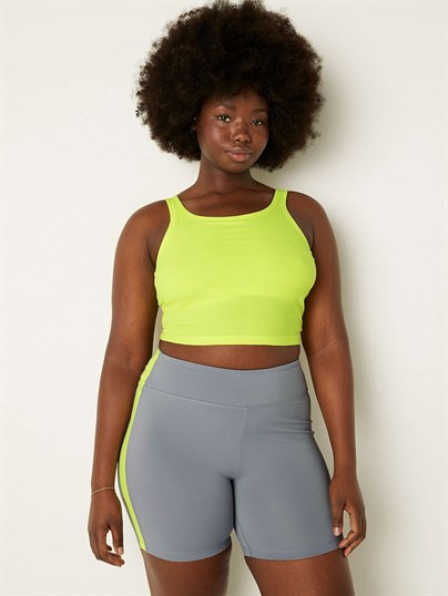 Pink Ribanali Crop Atlet
