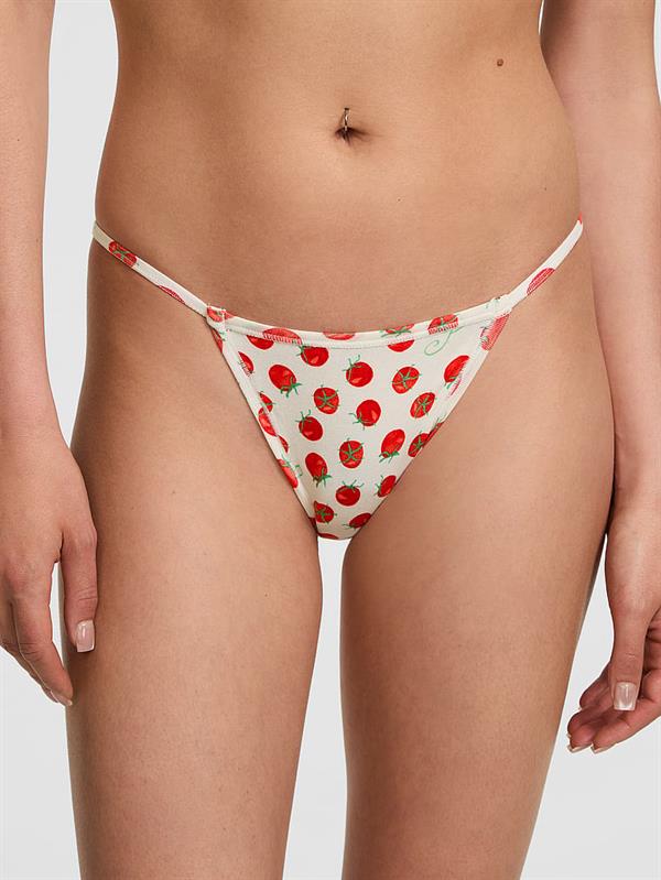 Pink Pamuklu Askili Bikini Kulot