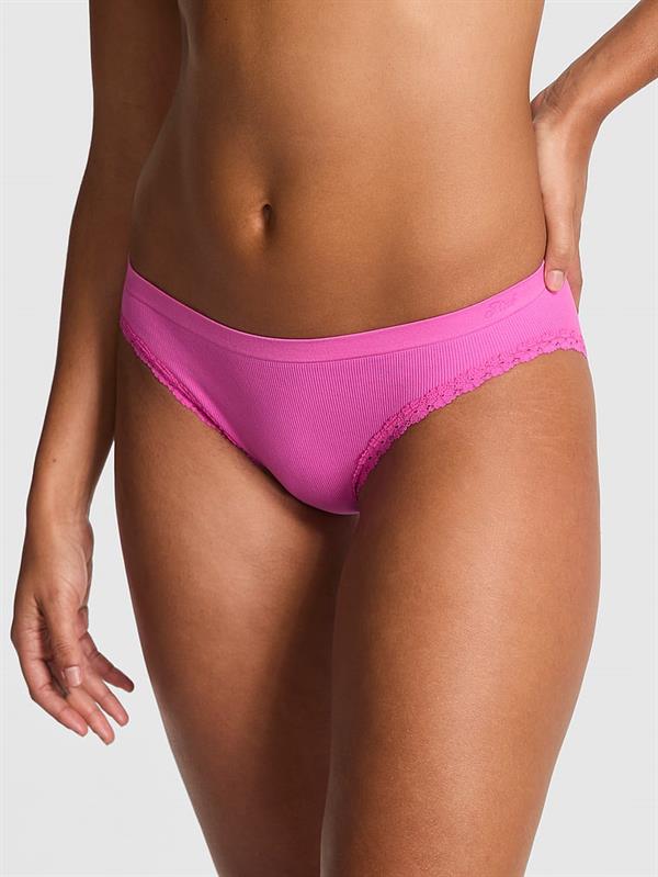 Pink No Show Bikini Panty ön görünüm