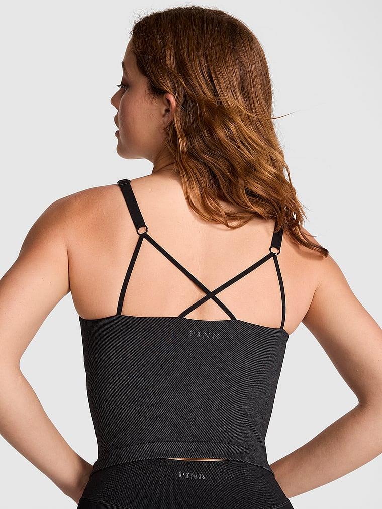 Pink Seamless Kalin Askili Atlet arka görünümü