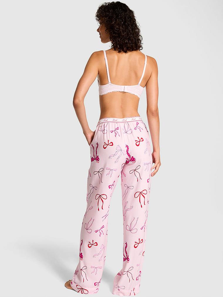 Pink Flanel Pijama Alti arka görünümü