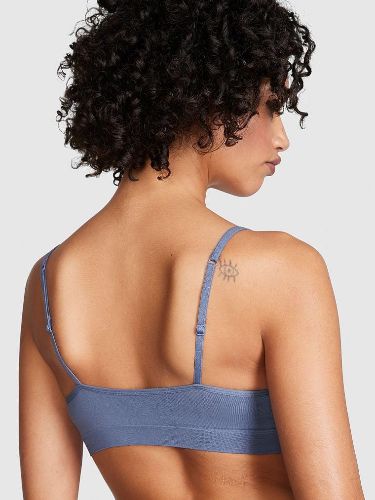 Pink Seamless Balensiz Push Up Bralet arka görünüm