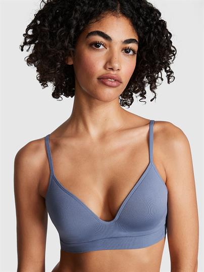Pink Seamless Balensiz Push Up Bralet ön görünüm