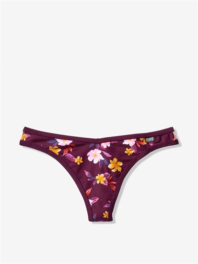 Pink Pamuk Tanga Kulot