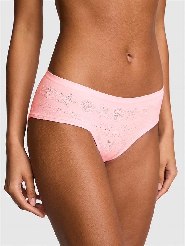Pink Seamless Hiphugger Kulot ön görünüm