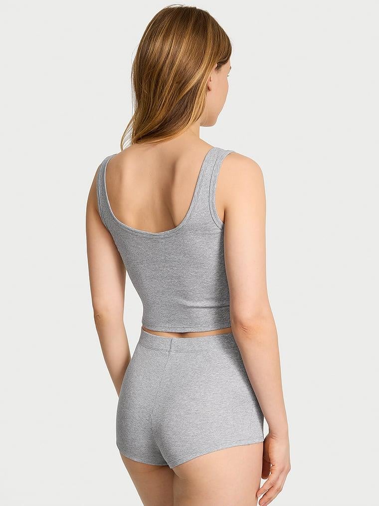 100 Pamuklu Atlet Sort Pijama Takimi arka görünümü