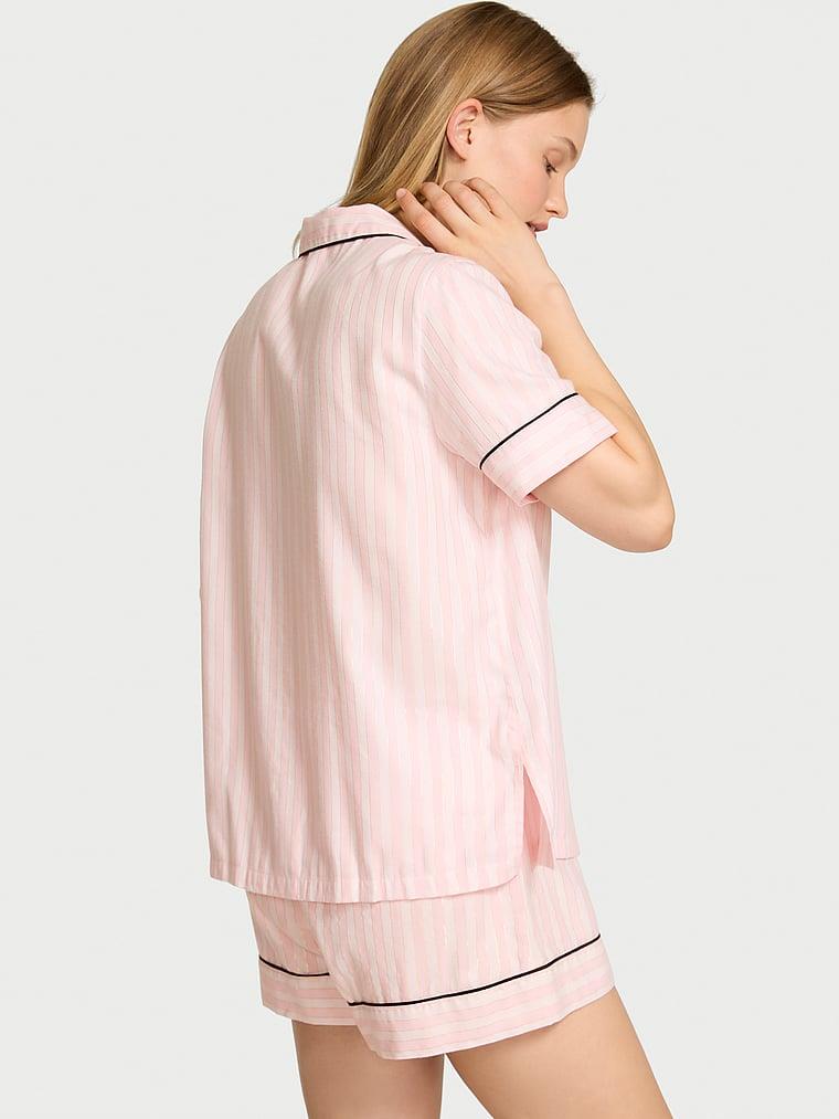 Flannel Sortlu Pijama Takimi arka görünümü