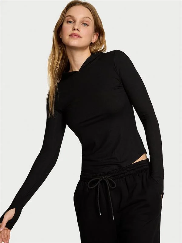 Ribanali Kapusonlu Sweatshirt