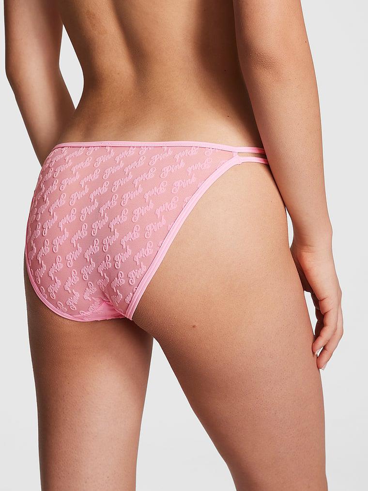 Pink Tul Baskili Cheeky Kulot arka görünümü