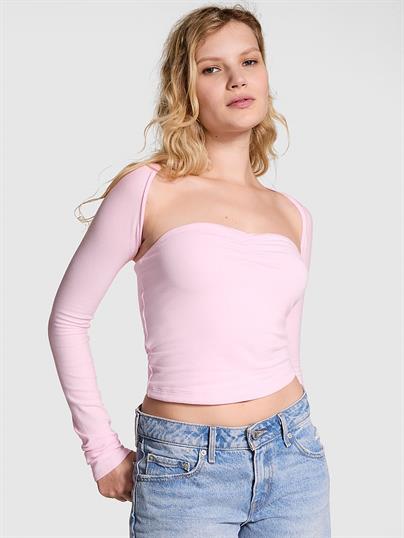 Pink Base Pamuklu Bolero Ve Dar Ust Takim