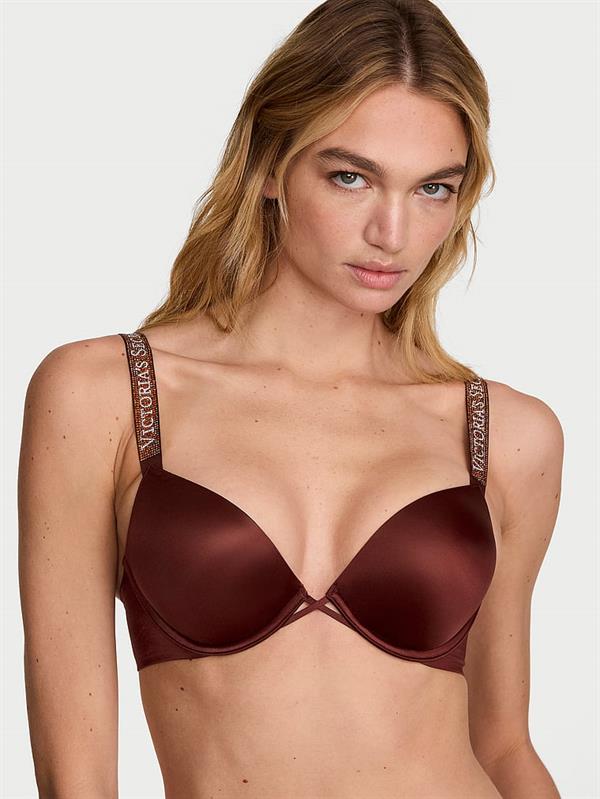 Bombshell Işıltılı Askili 2 Beden Buyuk Gosteren Push Up Sütyen