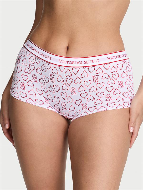 Logolu Pamuklu Boyshort Kulot