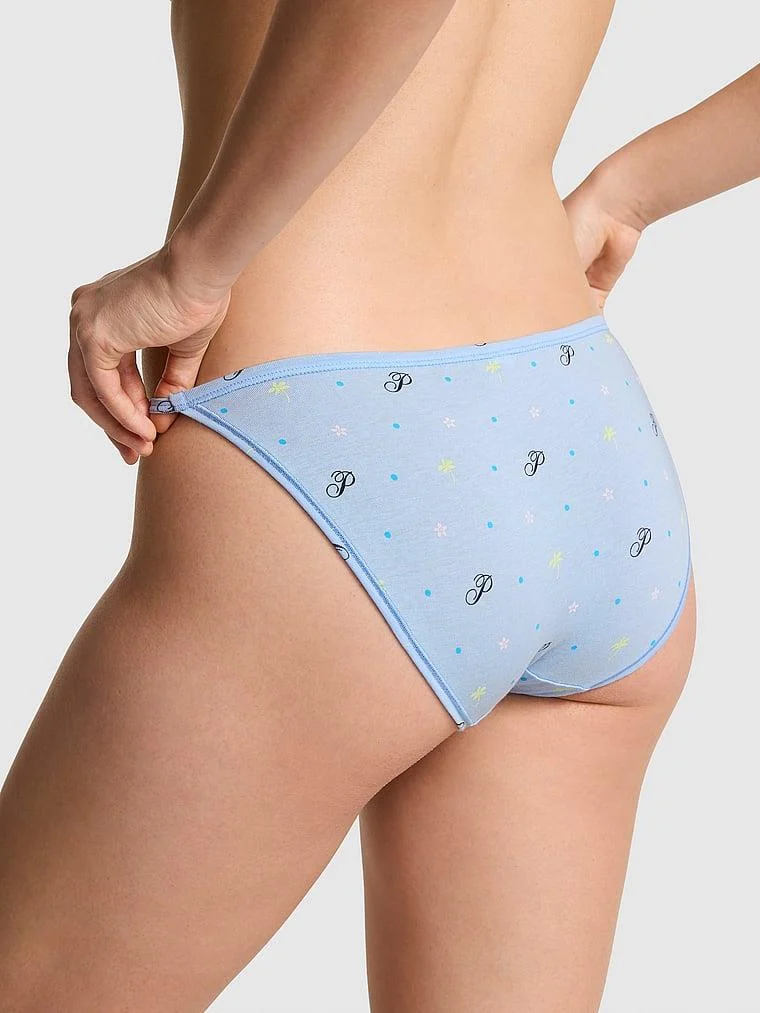 Pink Pamuklu Askili Bikini Kulot arka görünüm