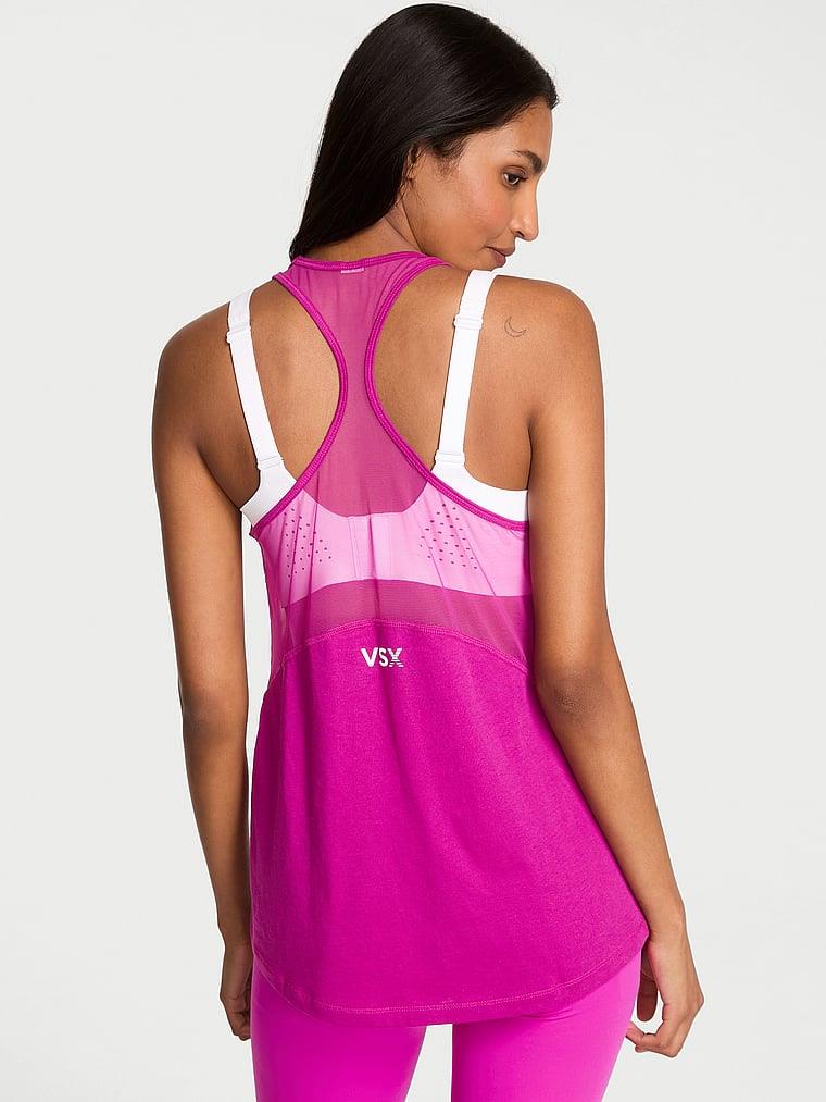 Vsx Pima Pamuklu Jersey Racerback Atlet arka görünümü
