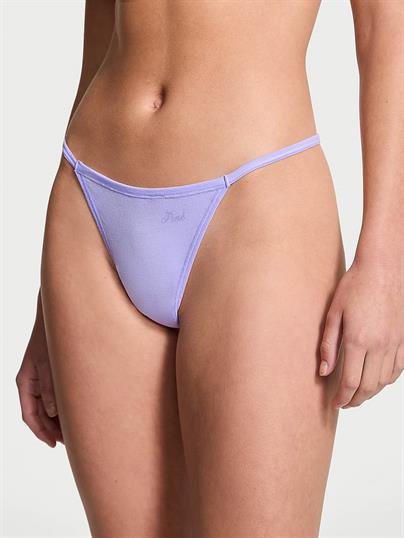 Pink Pamuklu V String Kulot ön görünüm