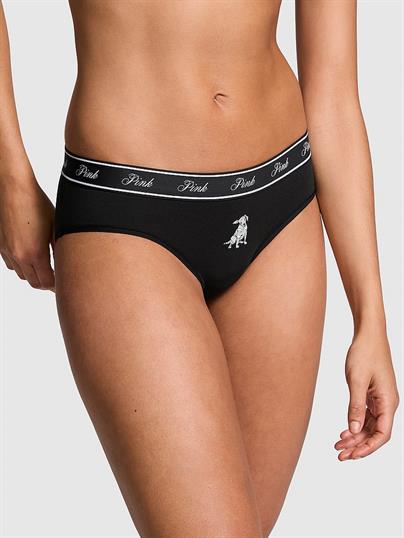 Pink Logolu Pamuklu Hiphugger Kulot ön görünüm