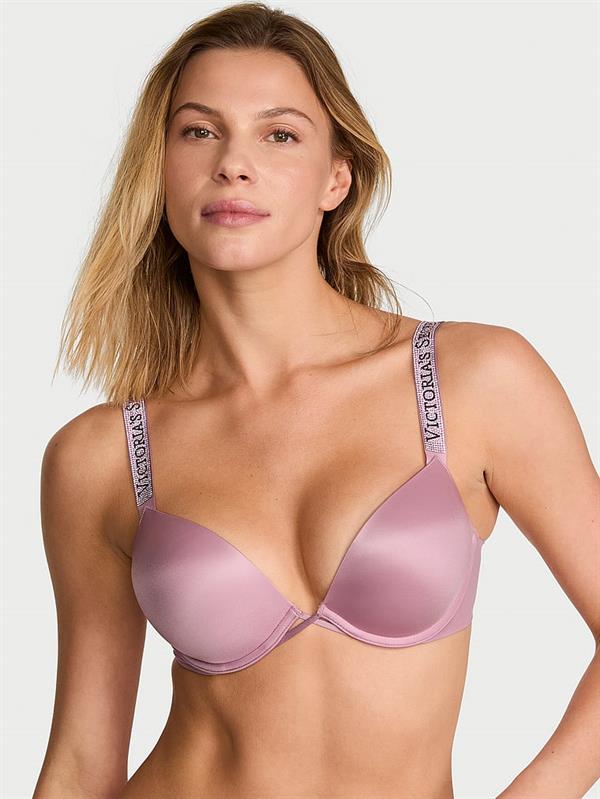 Bombshell Işıltılı Askili 2 Beden Buyuk Gosteren Push Up Sütyen ön görünüm