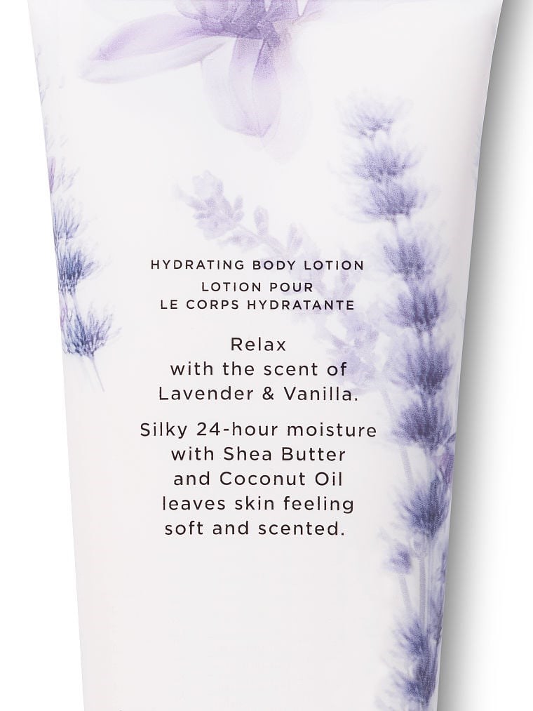 Lavender Vanilla Nemlendirici Vücut Losyonu arka görünümü