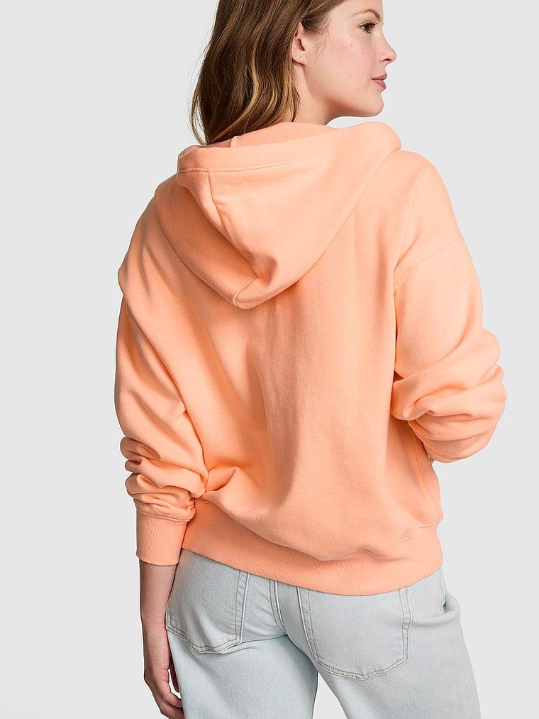 Pink Ivy Kampus Fermuarli Kapusonlu Ust arka görünüm