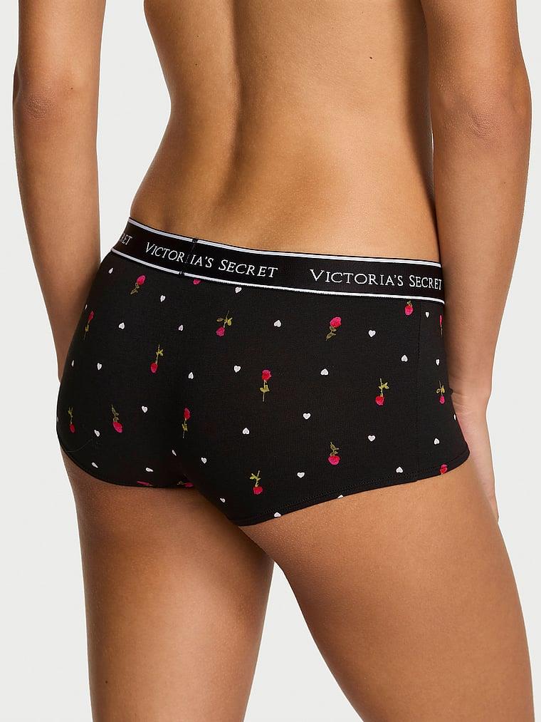 Logolu Pamuklu Boyshort Kulot arka görünümü
