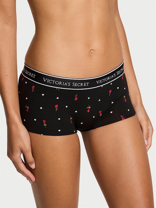 Logolu Pamuklu Boyshort Kulot