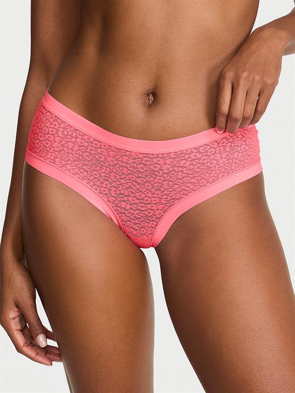 Lazer Kesim Leoparli Dantelli Cheeky Kulot