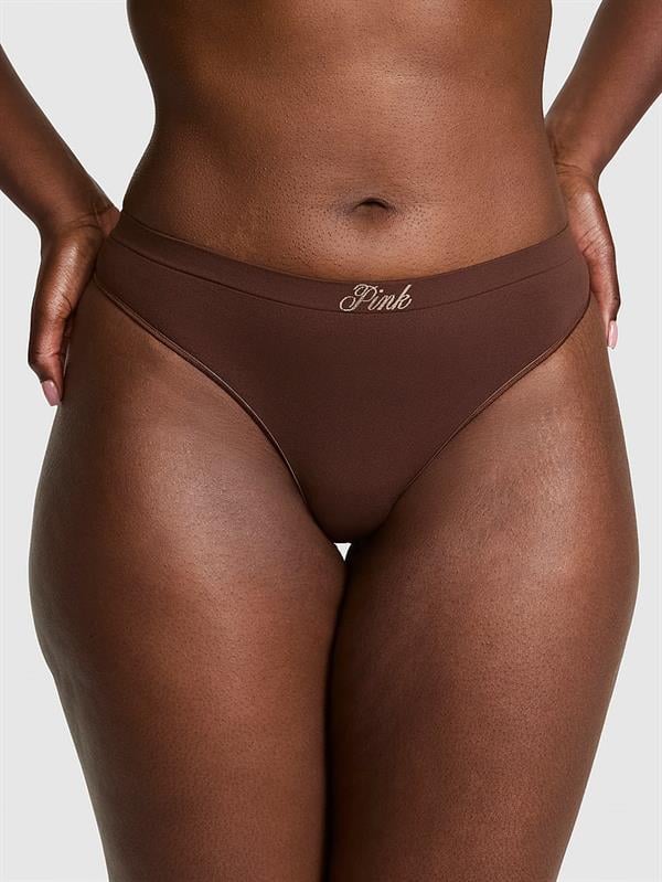 Pink Seamless Tanga ön görünüm